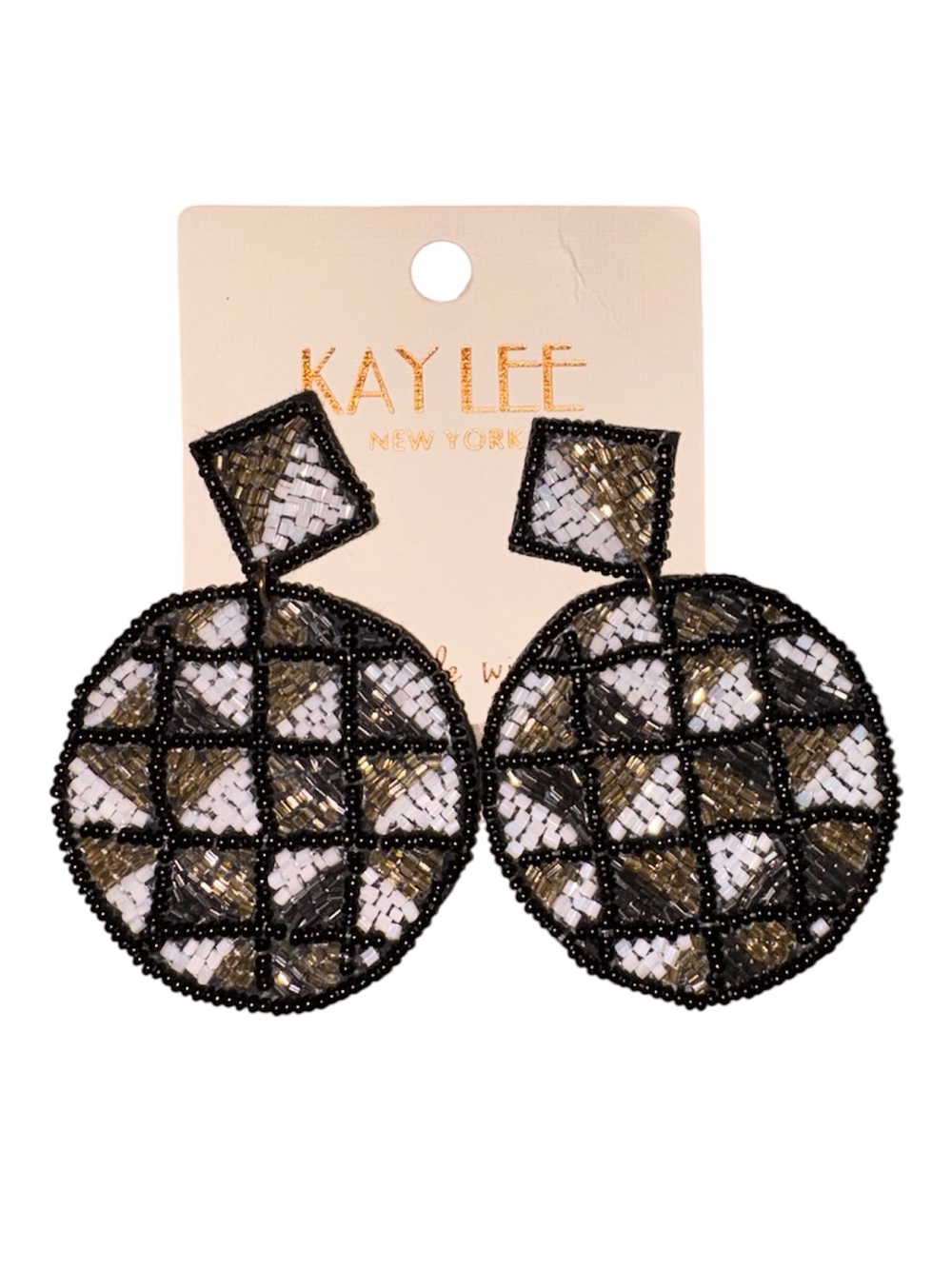 Kay Lee New York Handmade Beaded Earrings